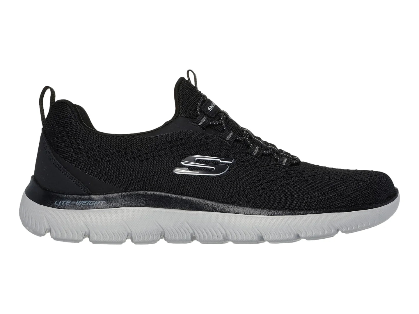 Tenis Skechers Negro y Gris para Hombre