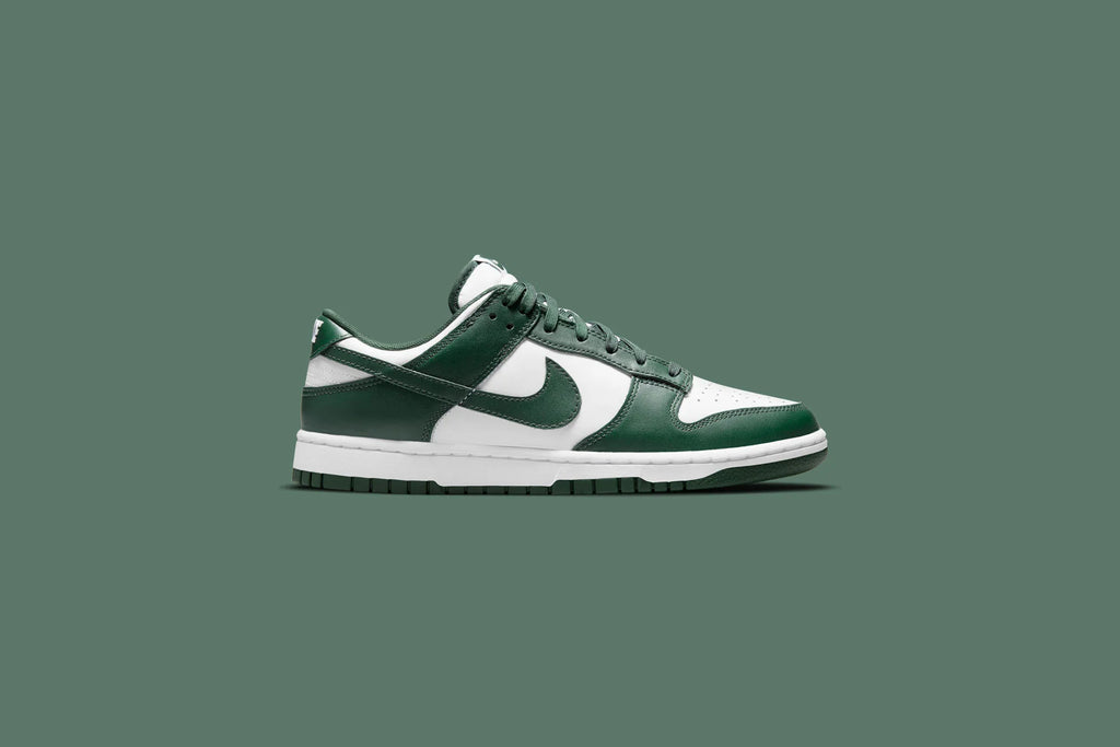 Dunk Low Michigan State White Team Green