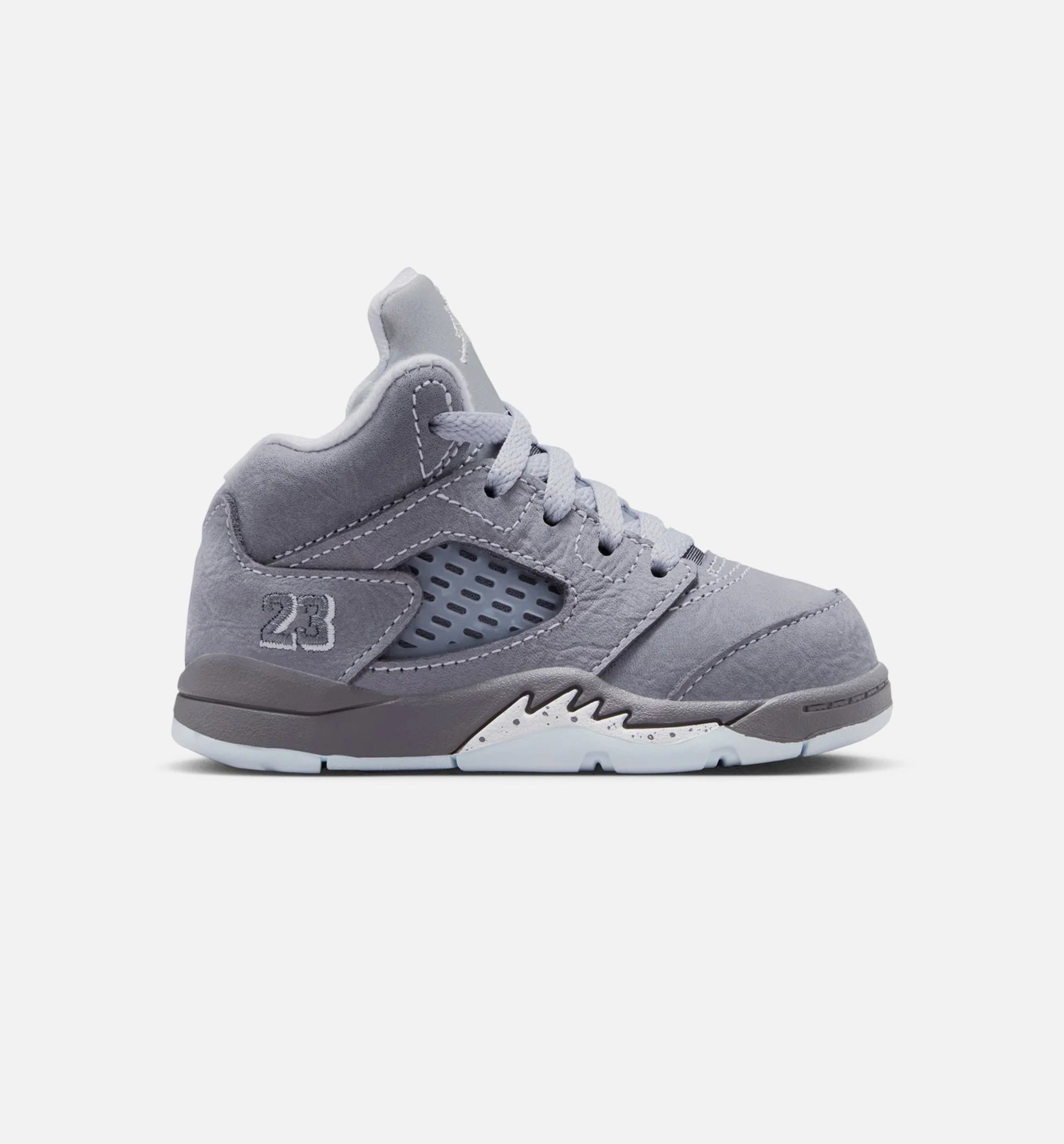 Air Jordan 5 Retro Wolf Grey Infant Toddler Lifestyle Shoe Light Graphite White Wolf Grey