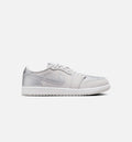 Air Jordan 1 Retro Low OG Silver Mens Lifestyle Shoe Neutral Grey Metallic Silver White