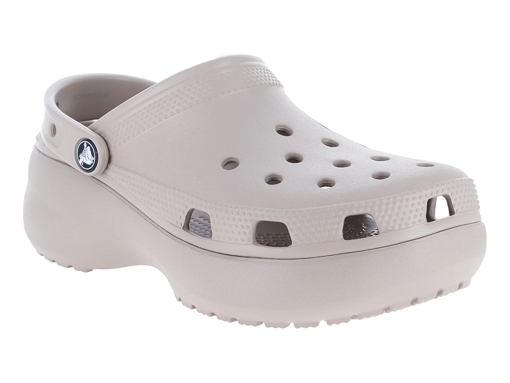 Sandalias Crocs Classic Platform Clog Taupe para Mujer