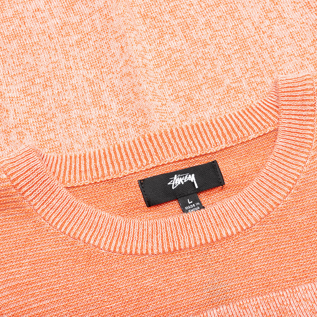 Engineered Panel Sweater Orange