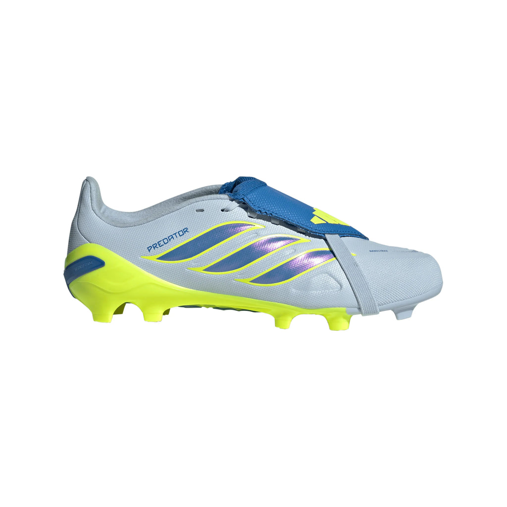 adidas Predator League Fold Over Tongue FG Firm Ground Youth Soccer Cleats Sky Blue Yellow