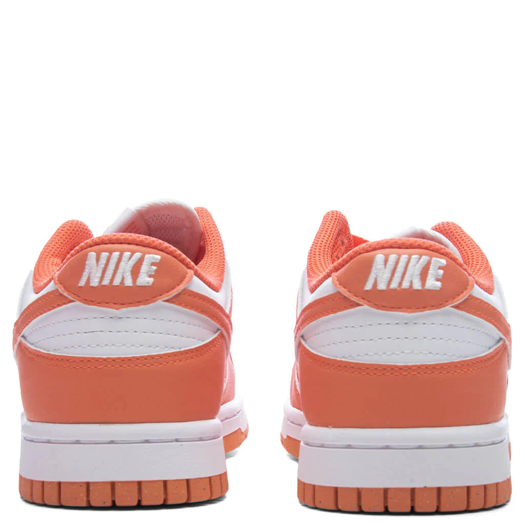 Womens Dunk Low White Light Wild Mango