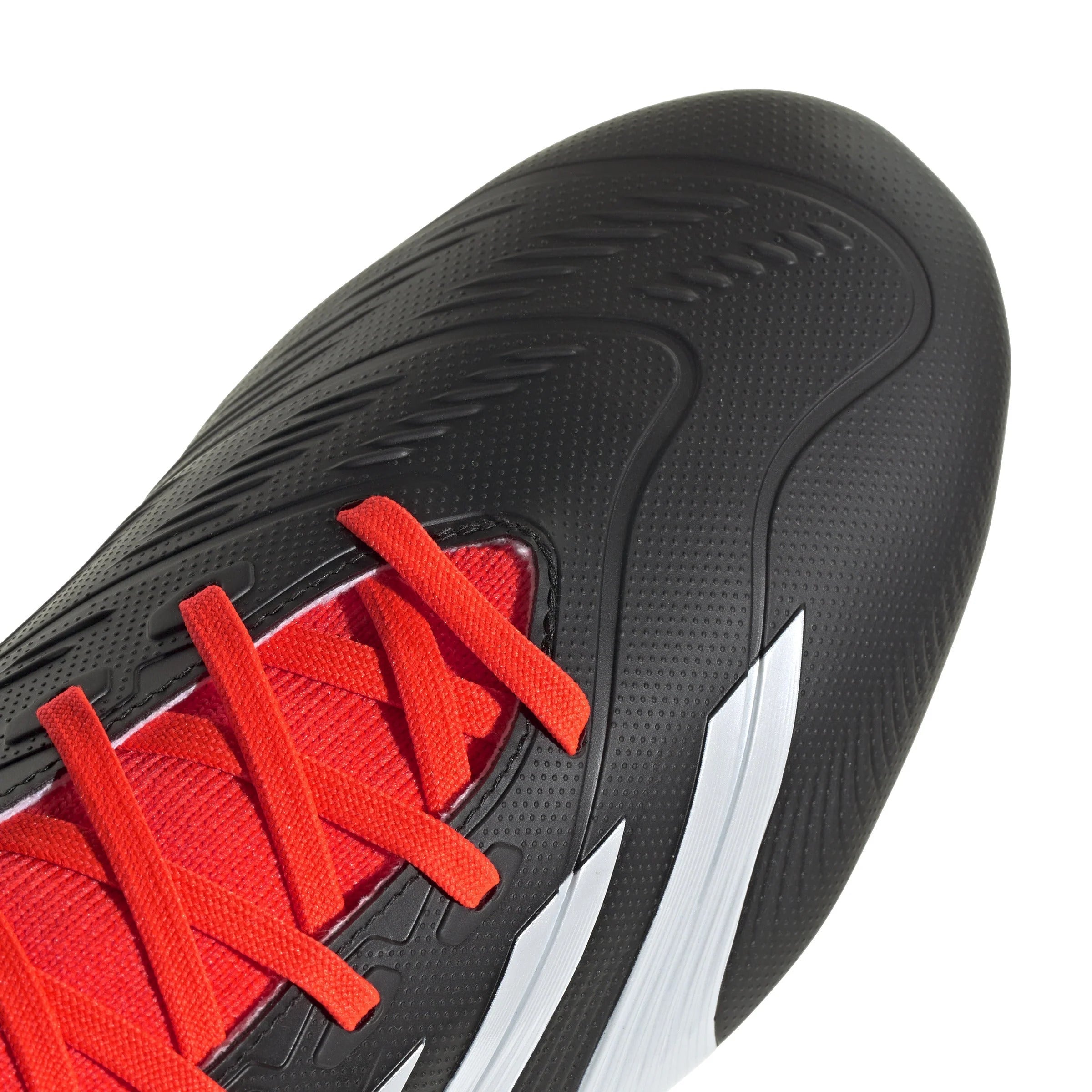 adidas Predator League Sock FG Firm Ground Soccer Cleats Core Black White Red