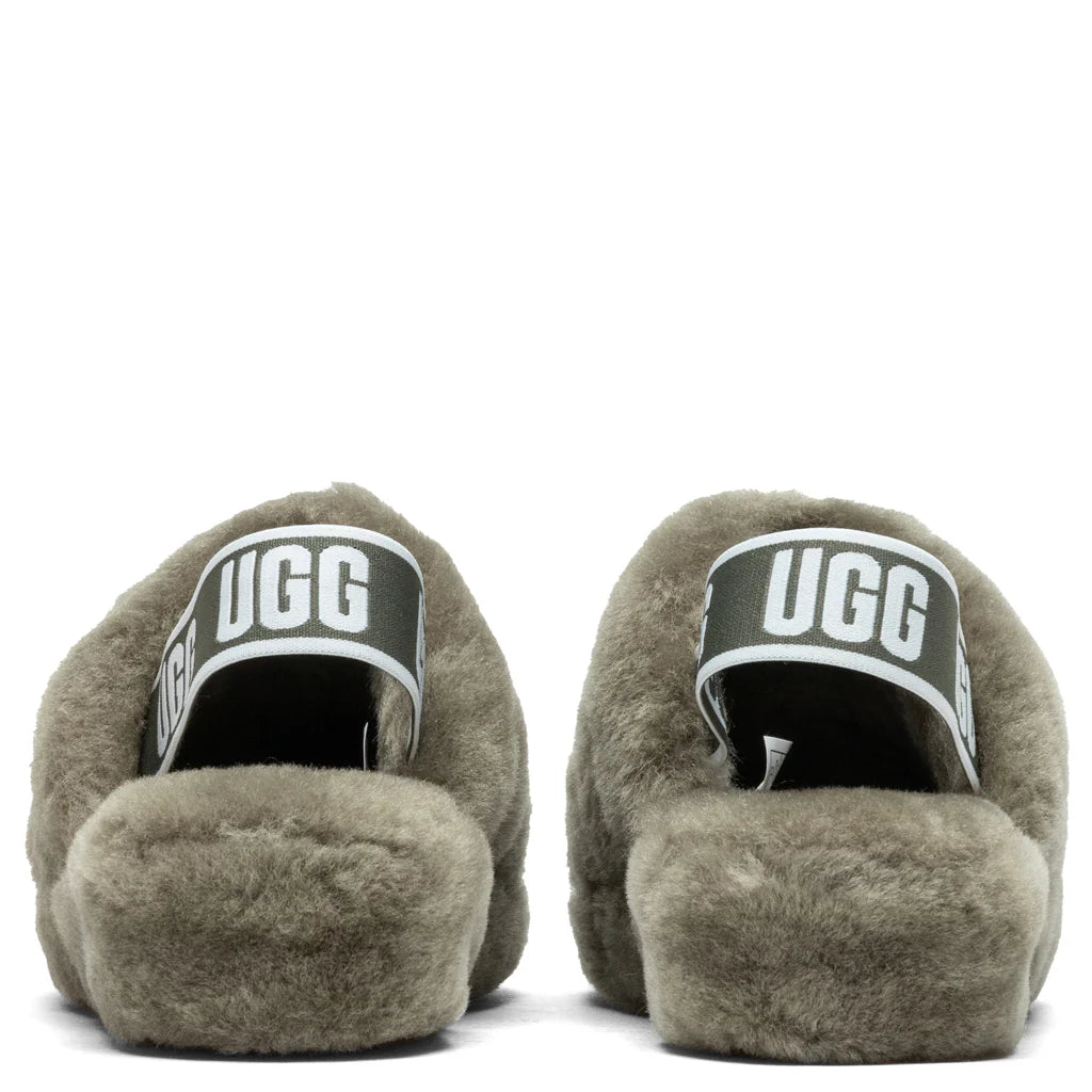 Womens Fluff Yeah Slide Burnt Olive