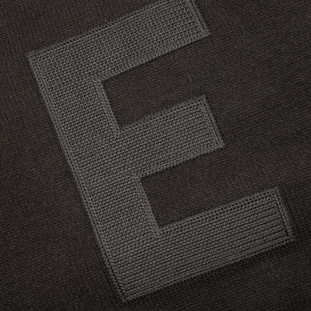 Kids Knit Polo Off Black