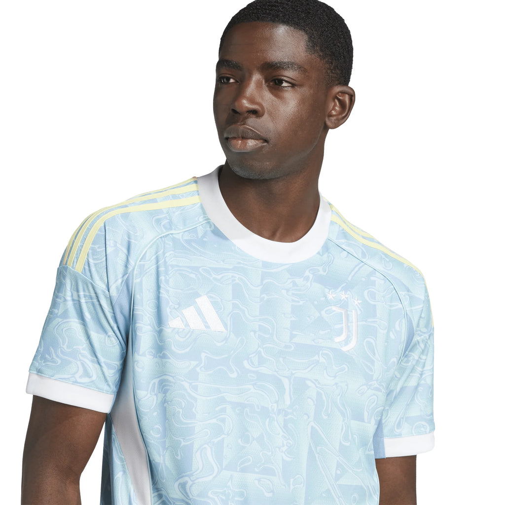 adidas Juventus Mens Away Jersey 25 26 Blue