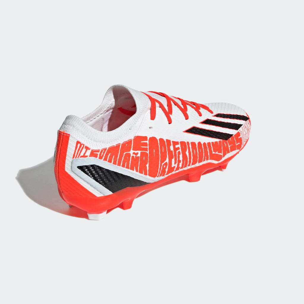 adidas Speedportal Messi 3 FG Firm Ground Soccer Cleats White Black Red