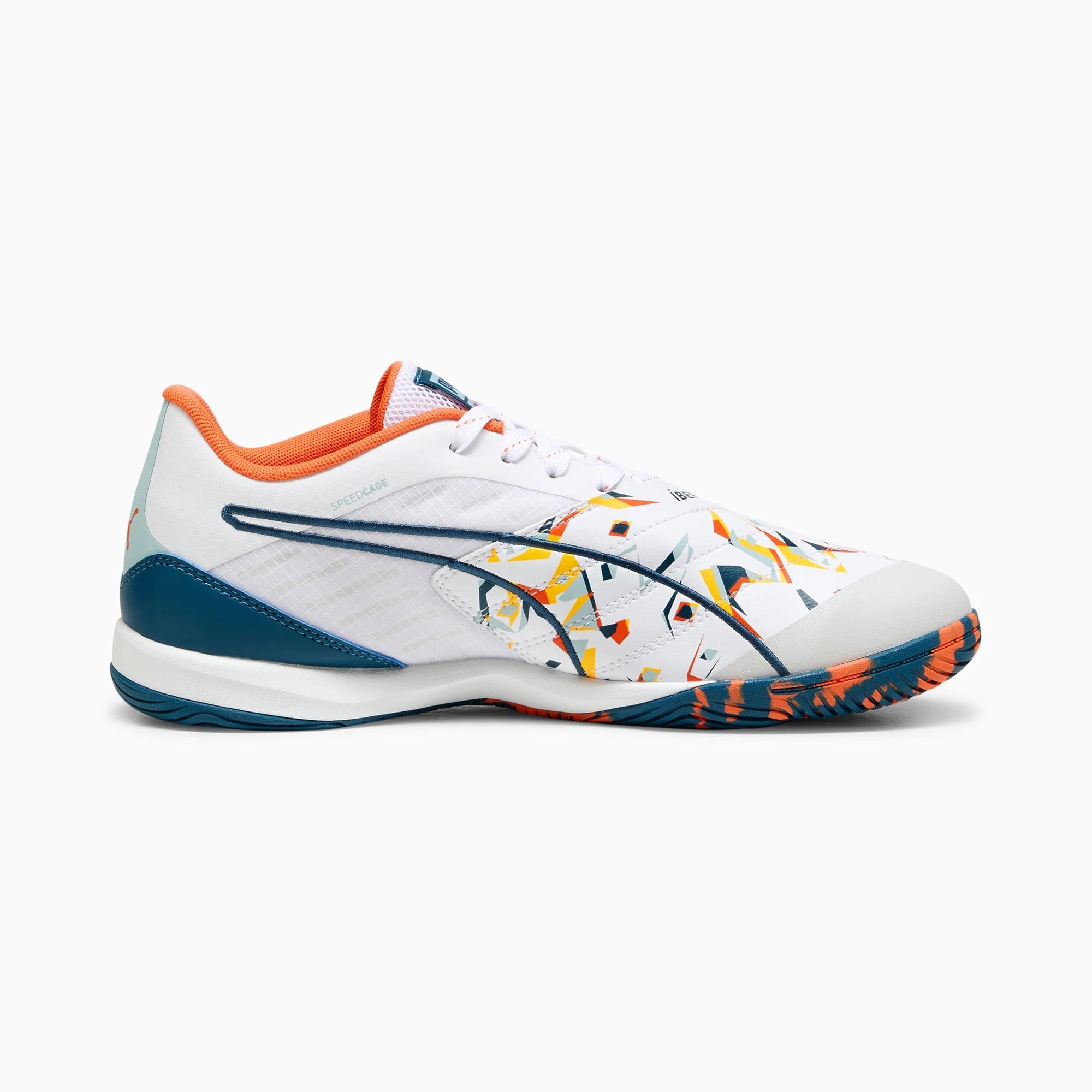 PUMA Ibero IV Creativity White Turquoise Indoor Shoes