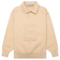 Kids Knit Polo Sand