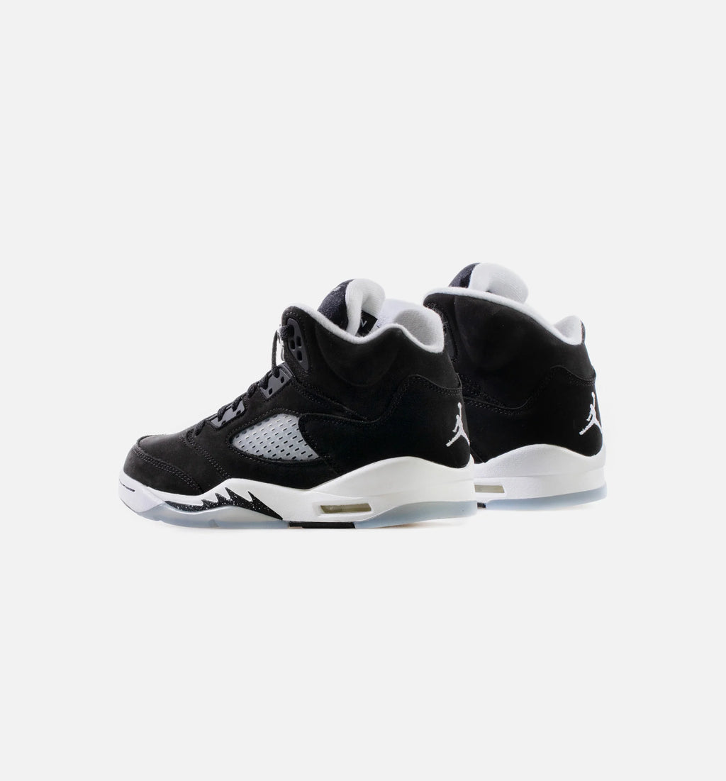 Air Jordan 5 Retro Moonlight Grade School Lifestyle Shoe Black White Cool Grey Free Shipping