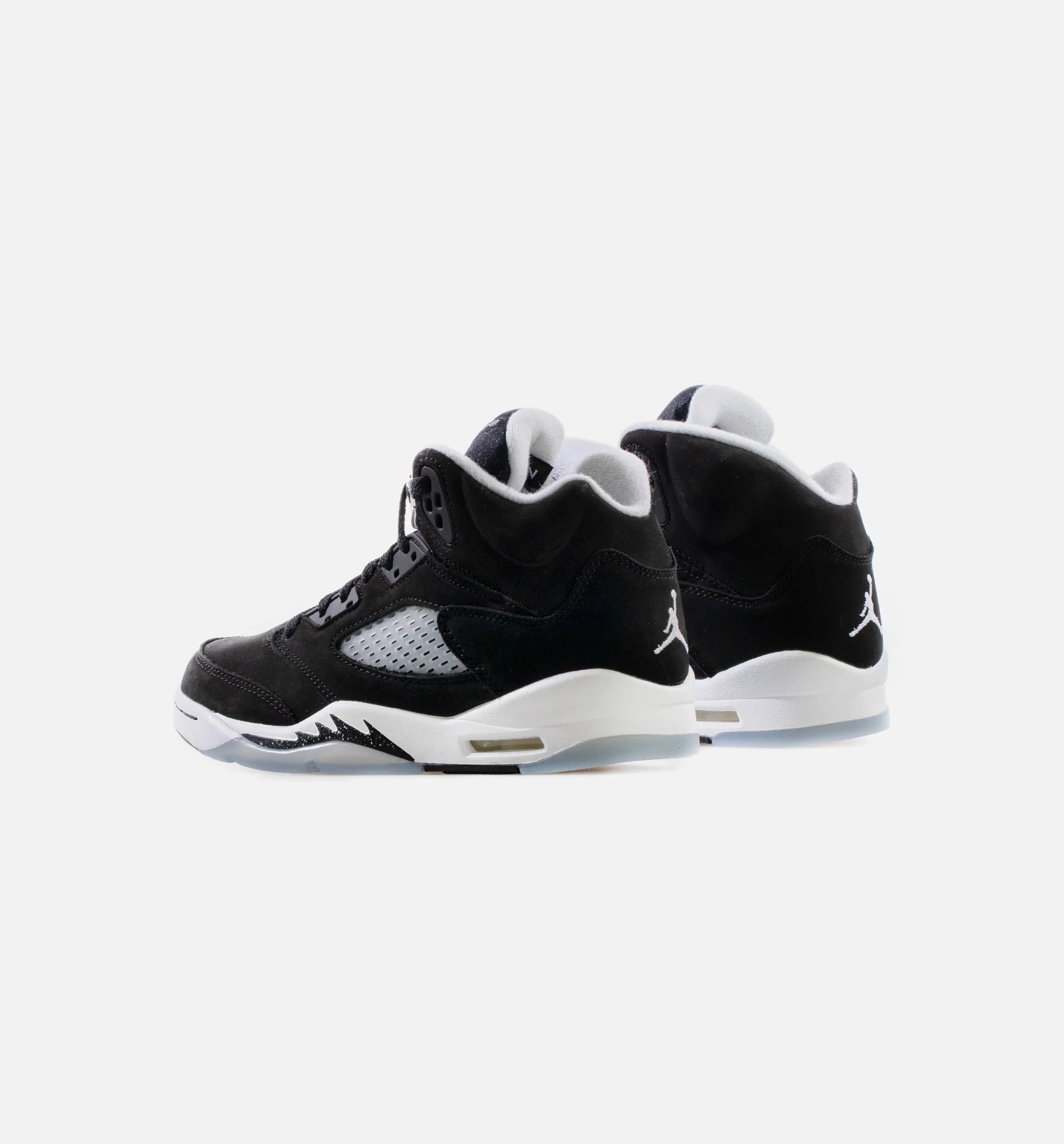 Air Jordan 5 Retro Moonlight Grade School Lifestyle Shoe Black White Cool Grey Free Shipping