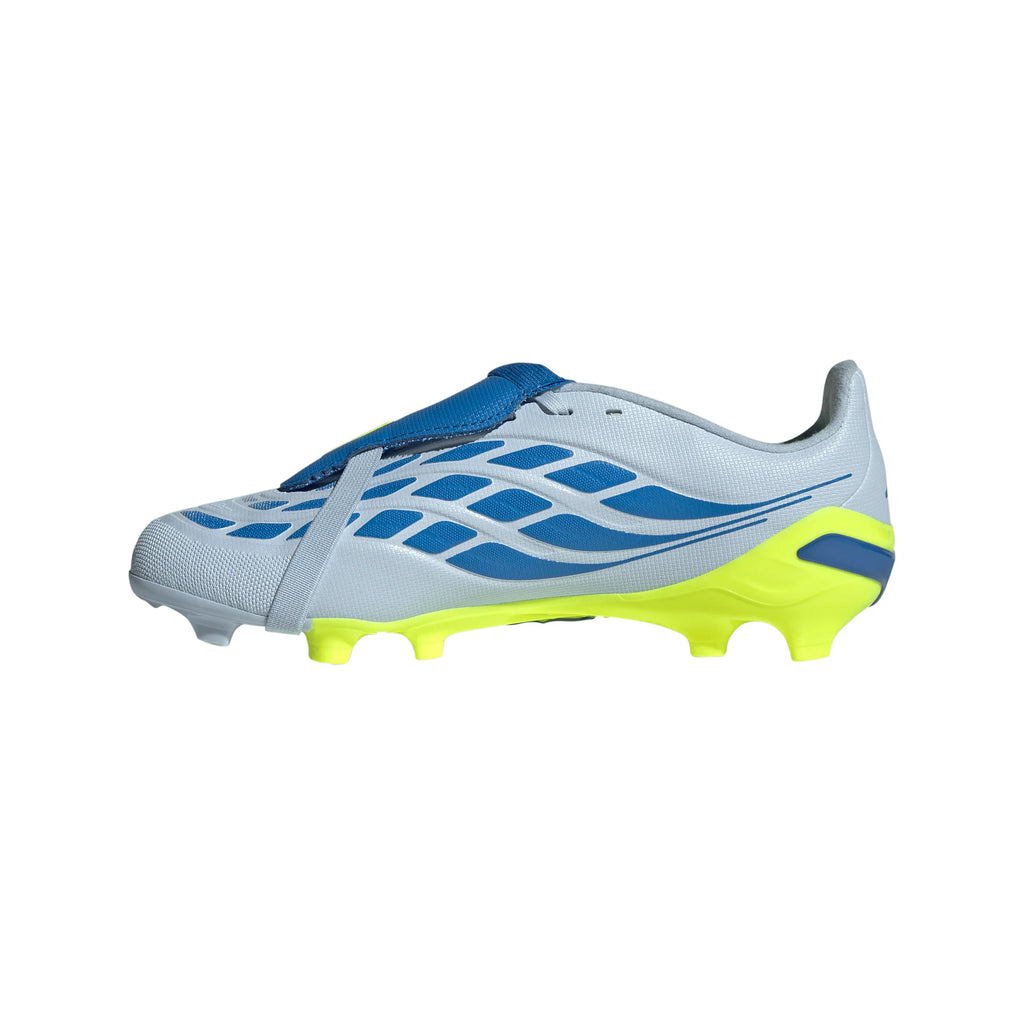 adidas Predator League Fold Over Tongue FG Firm Ground Youth Soccer Cleats Sky Blue Yellow