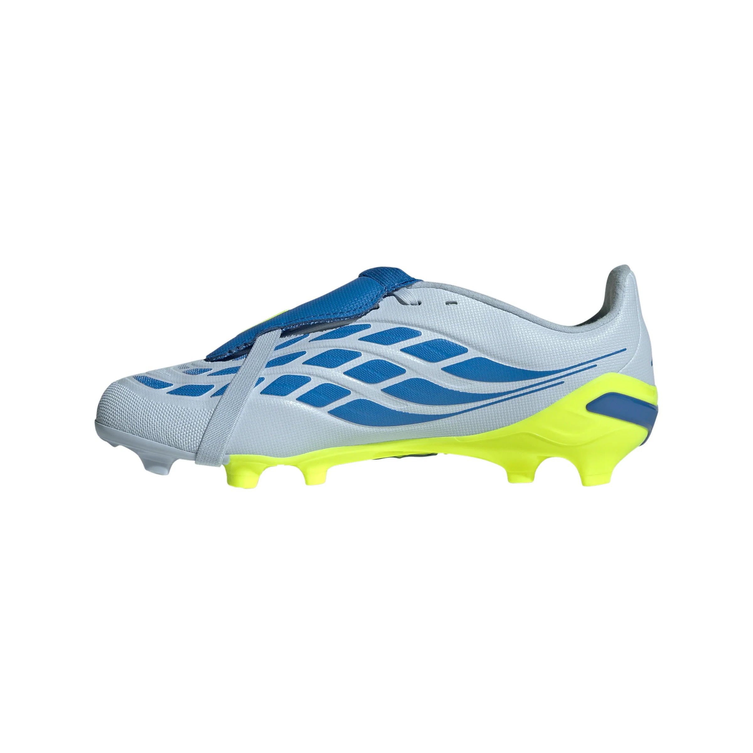 adidas Predator League Fold Over Tongue FG Firm Ground Youth Soccer Cleats Sky Blue Yellow