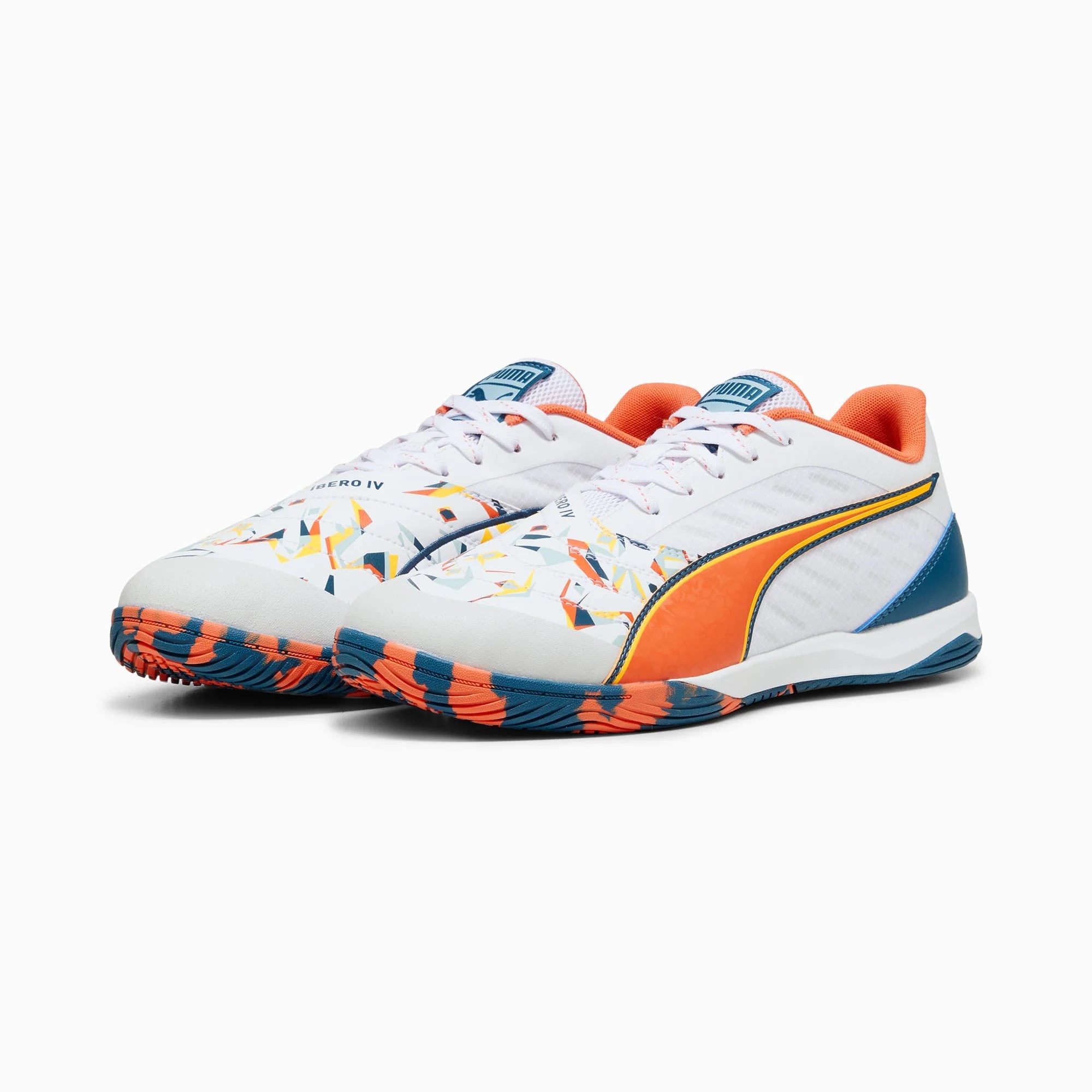 PUMA Ibero IV Creativity White Turquoise Indoor Shoes