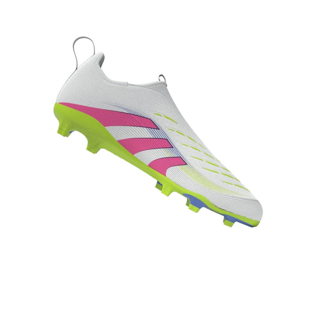 adidas Predator League Laceless Firm Multi Ground Boots Junior White Pink