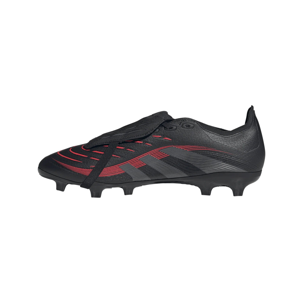 adidas Predator League Fold Over Tongue Firm Multi Ground Boots Black Red