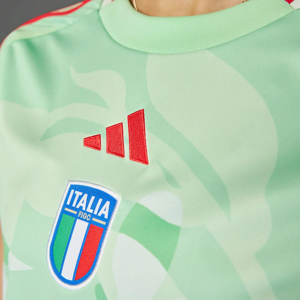 adidas Womens Italy Womens Team Away Jersey 25 Green