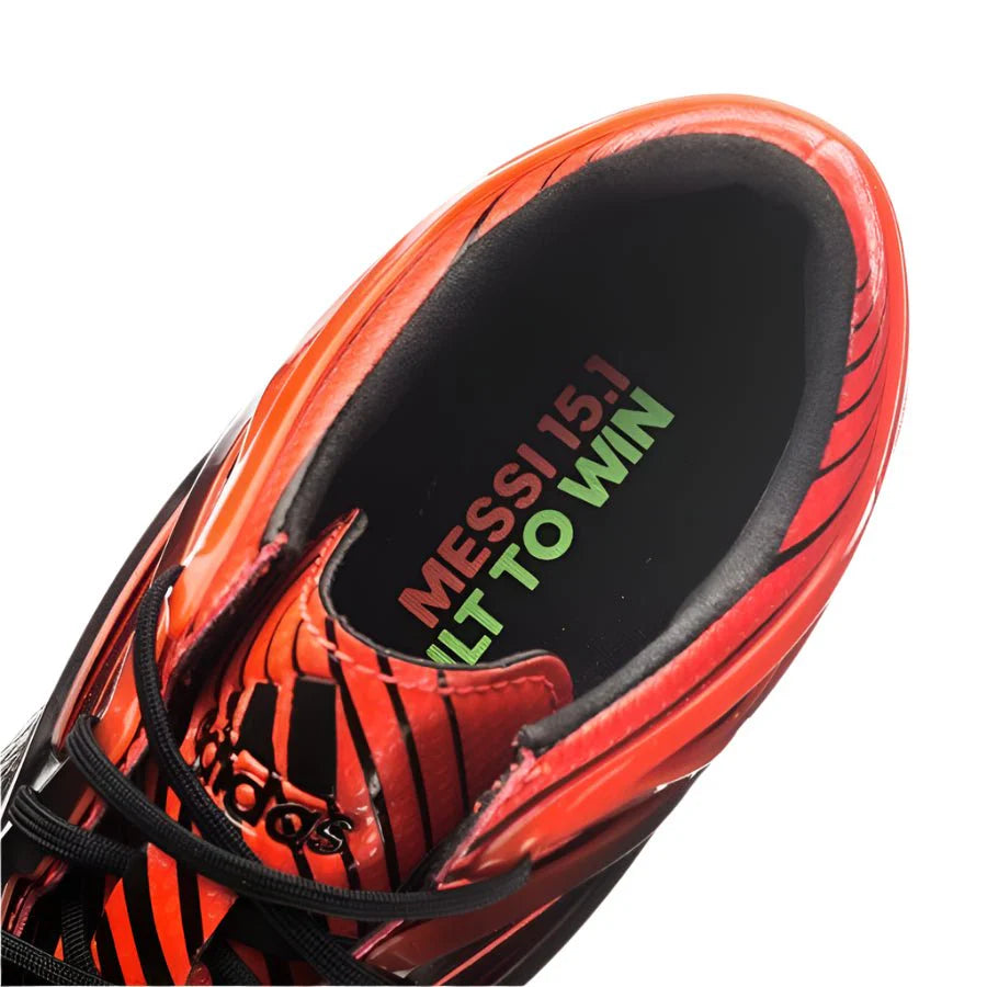 adidas Messi 151 FG AG Multi Ground Youth Soccer Cleats Black Solar Green Solar Red