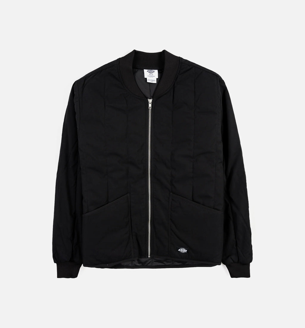 Diamond Quilted Insulated Mens Jacket Black