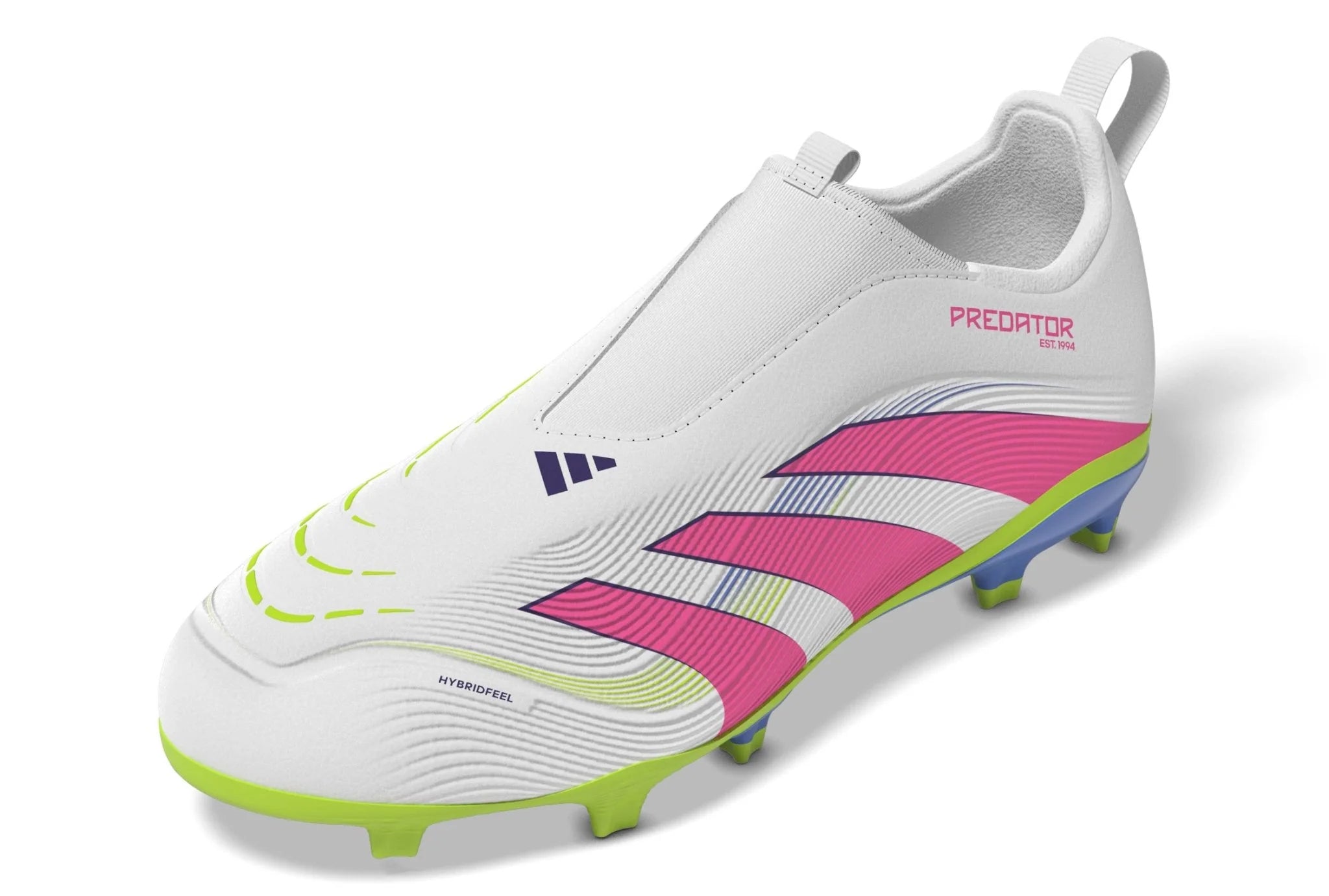 adidas Predator League Laceless Firm Multi Ground Boots Junior White Pink