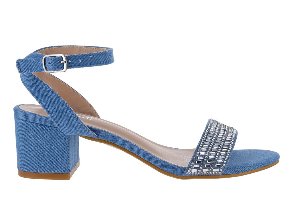 Sandalias ROZE Azul Mezclilla para Mujer