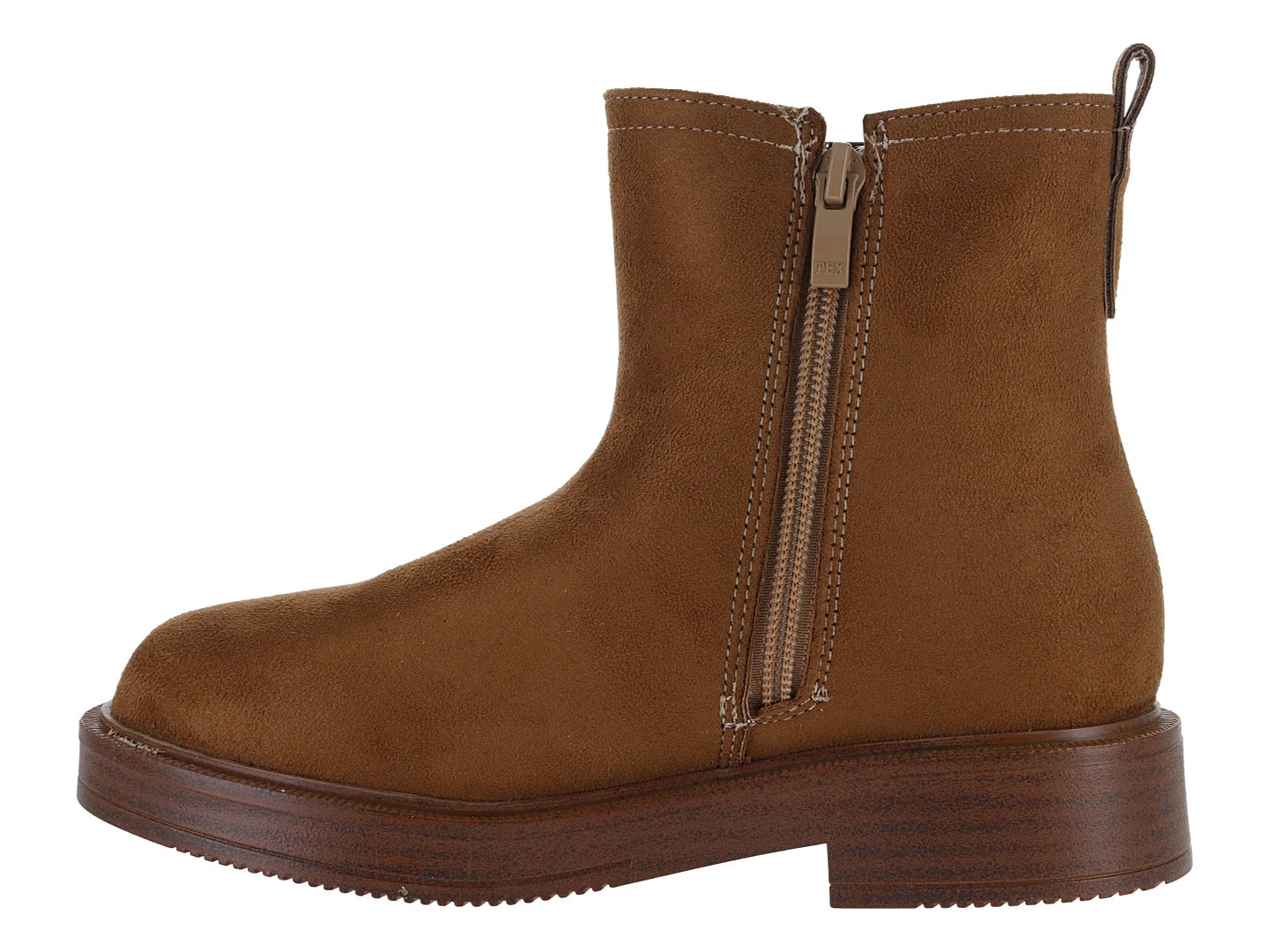 Botines VAVITO de Gamuza Color Camel para Niña