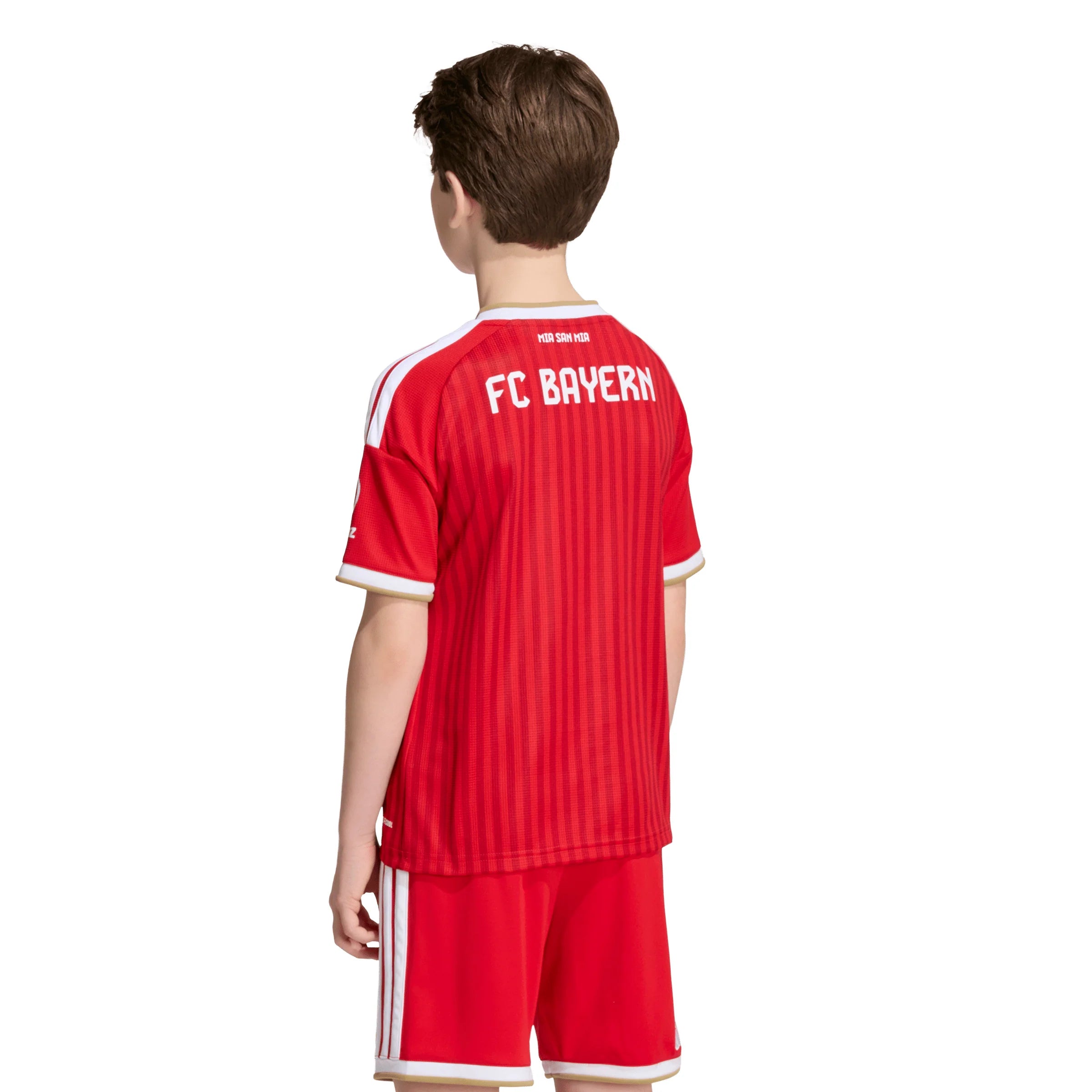 adidas FC Bayern Munich Home Youth Soccer Jersey 26 27 Scarlet White