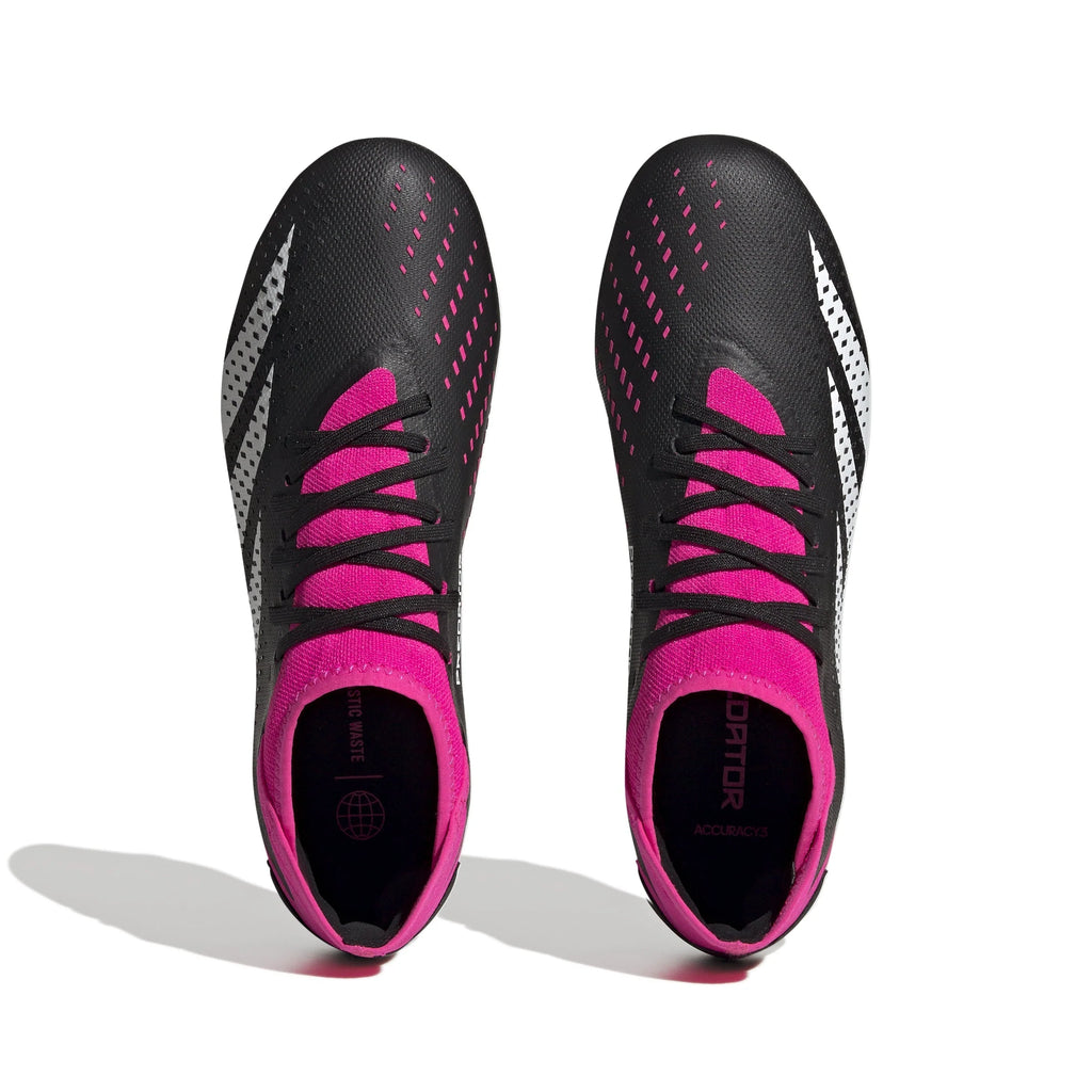 adidas Predator Accuracy3 FG Firm Ground Soccer Cleats Black Pink