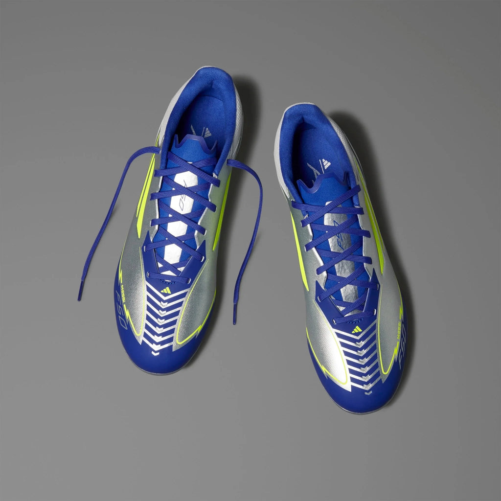 adidas F50 League Messi Firm Multi Ground Boots Silver Yellow