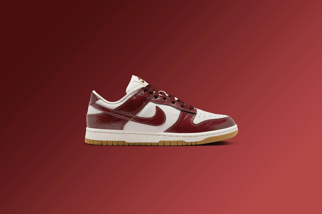 Womens Dunk Low LX Team Red Croc Phantom Dark Team Red Sail