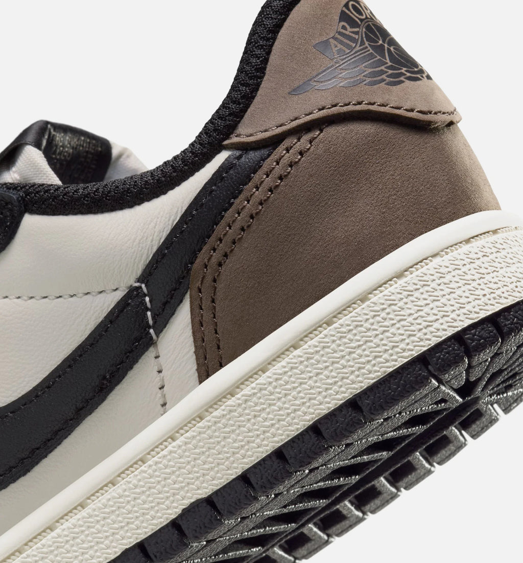 Air Jordan 1 Retro Low Mocha Preschool Lifestyle Shoe Sail Dark Mocha Black