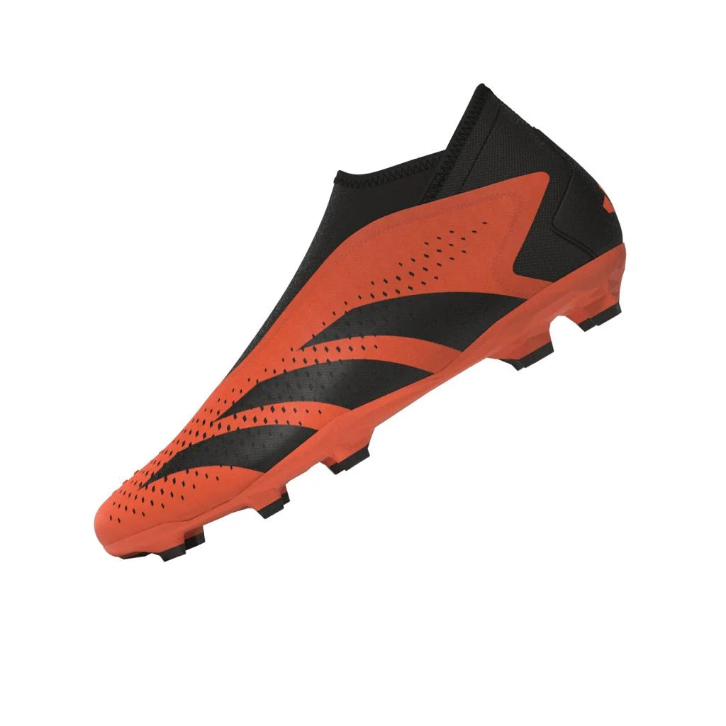 adidas Predator Accuracy3 Laceless FG Firm Ground Soccer Cleats Solar Orange Black Black