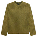 Cotton Slub Rib Crew Green