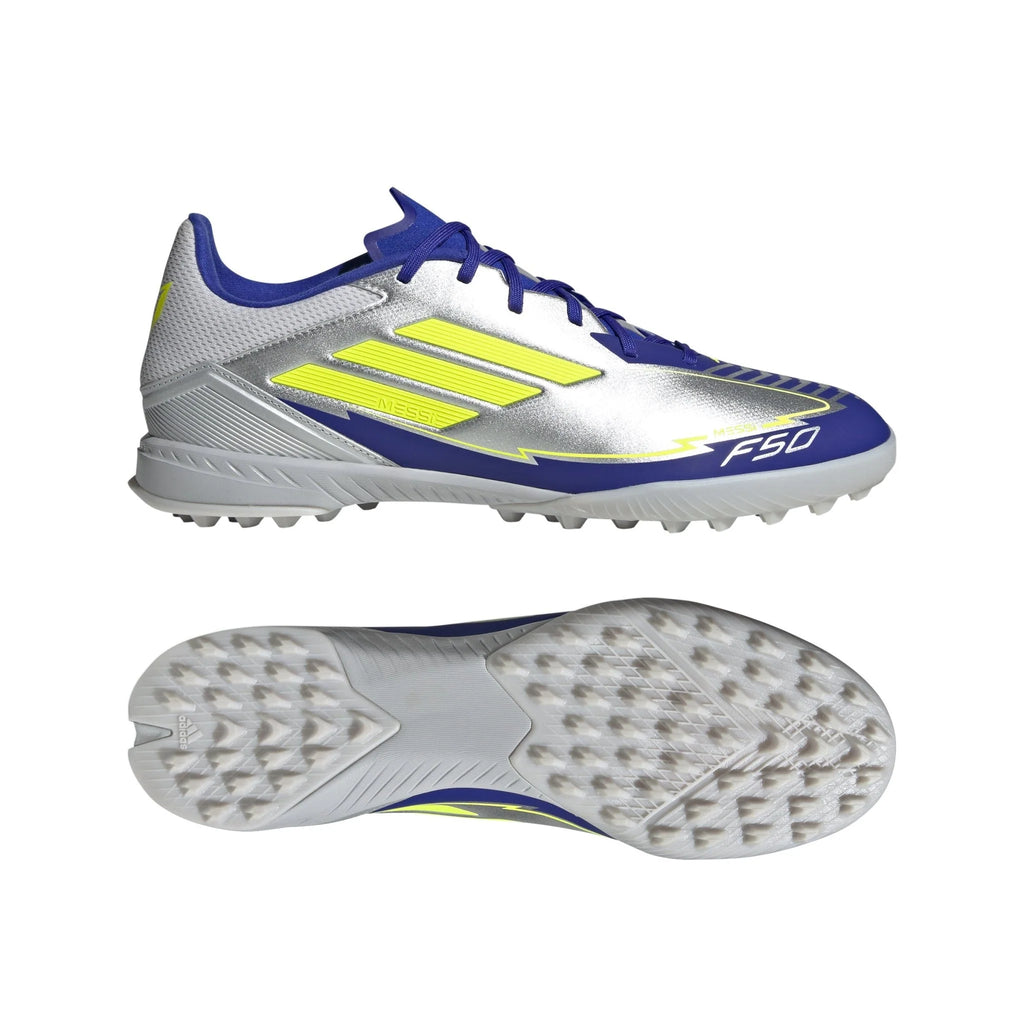 adidas F50 League Messi Turf Boots Silver