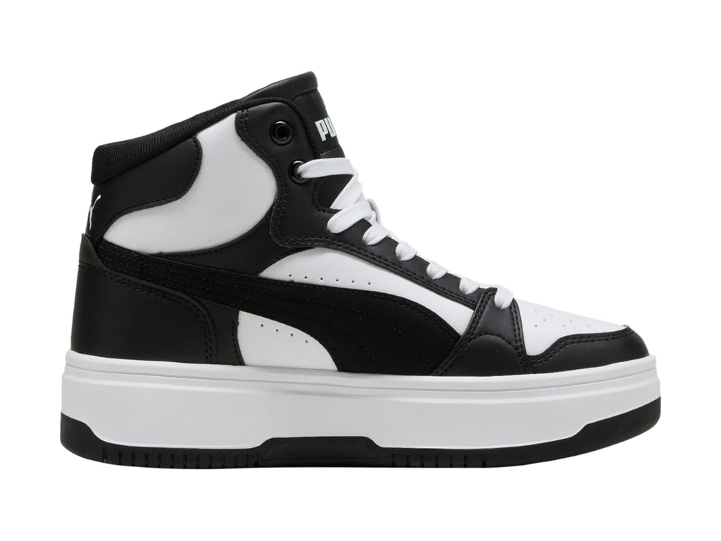 Tenis PUMA Rebound Femme Mid Blanco y Negro para Mujer