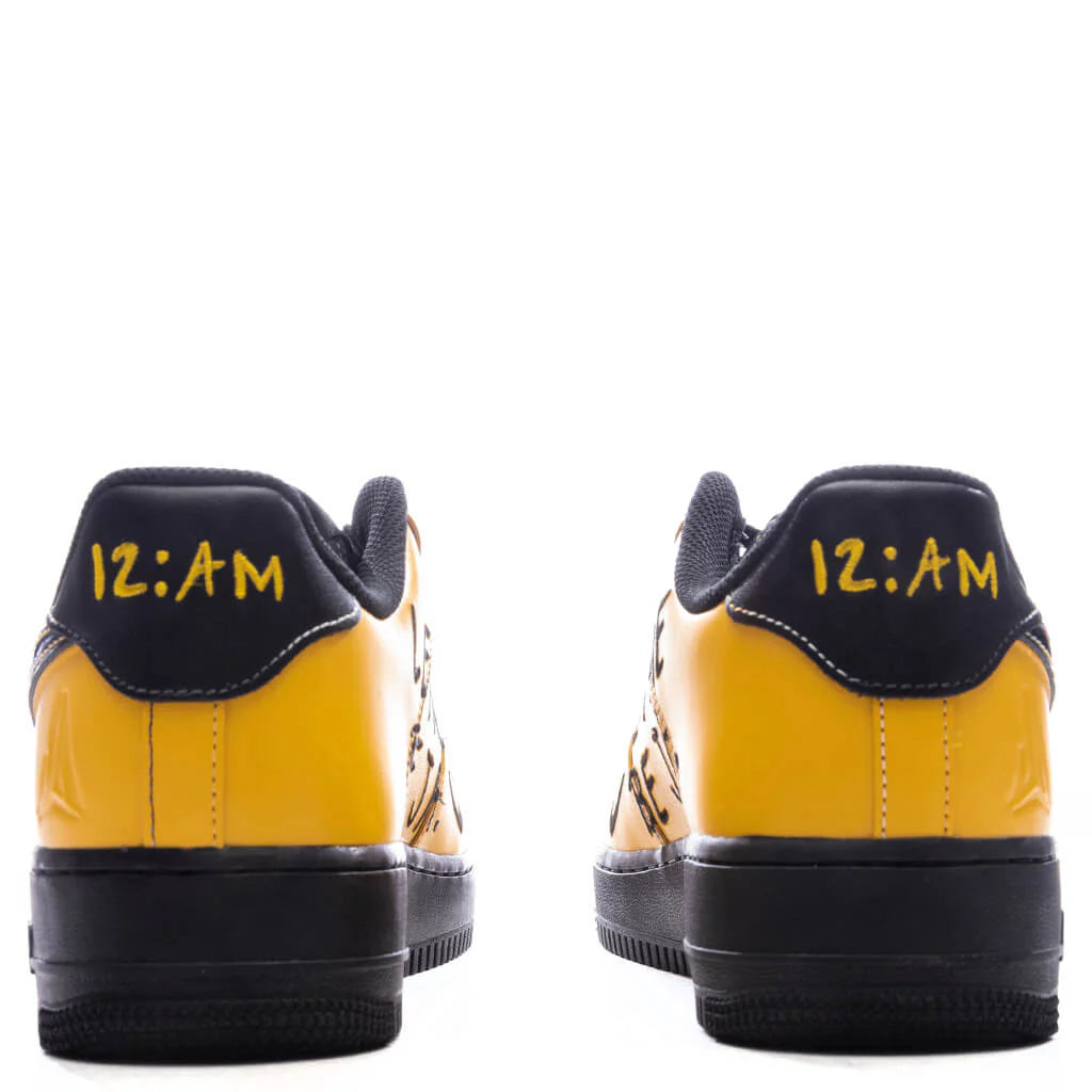Nike x Ja Morant Air Force 1 07 Sundial Sundial Black Cobalt Bliss