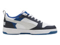 Tenis PUMA Rebound V6 Lo Blanco y Gris para Niño