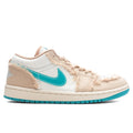 Womens Air Jordan 1 Low Beachside Sesame Dusty Cactus Glacier Blue
