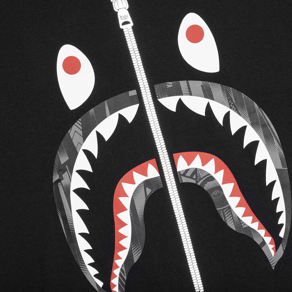 Bape Speed Racer Shark Tee Black