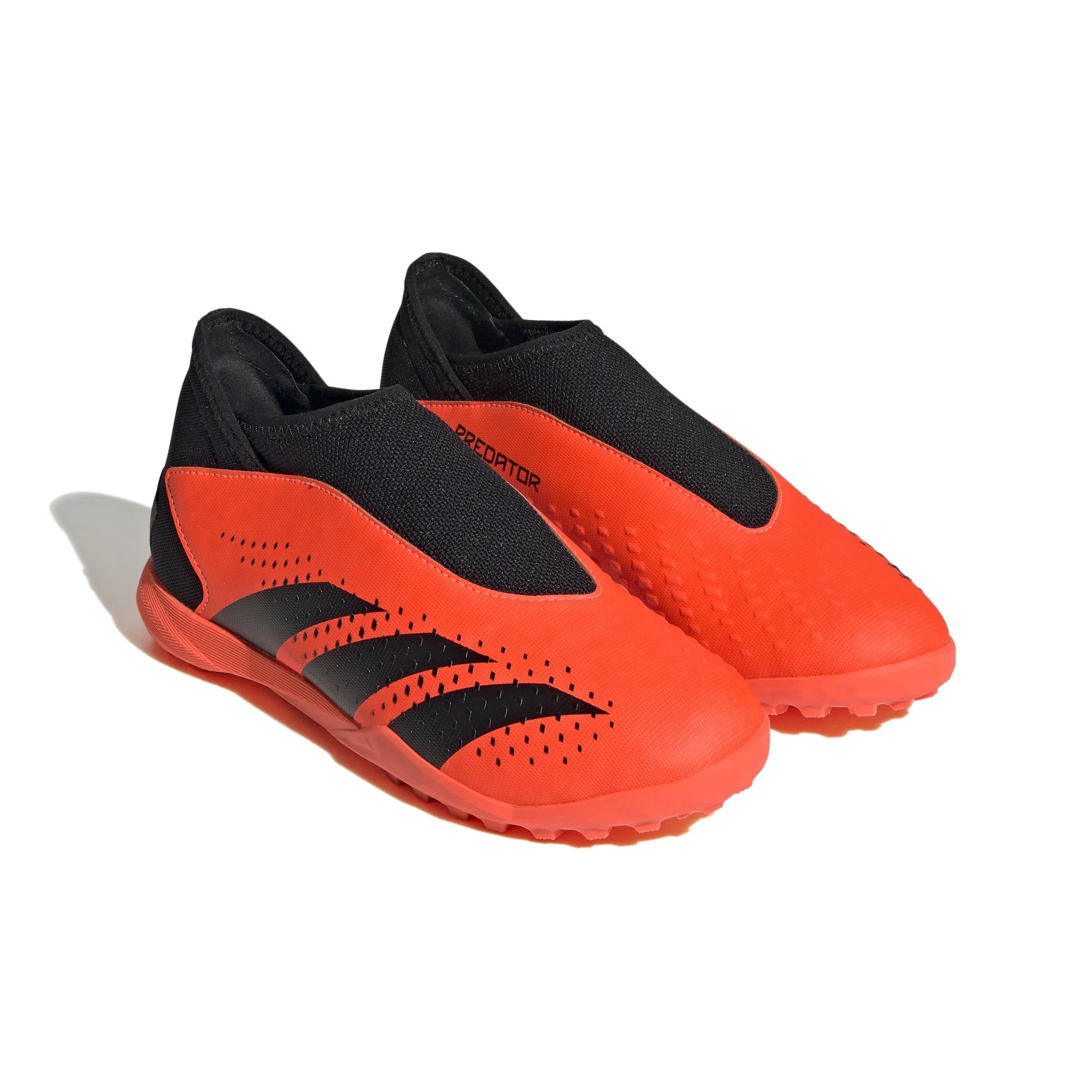adidas Predator Accuracy3 Laceless TF Turf Youth Soccer Cleats Solar Orange Black