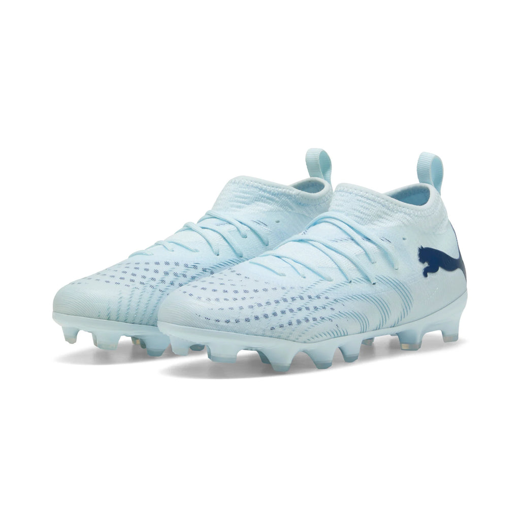 PUMA Future 9 Match FG AG Firm Ground Artificial Ground Youth Soccer Cleats Icy blue