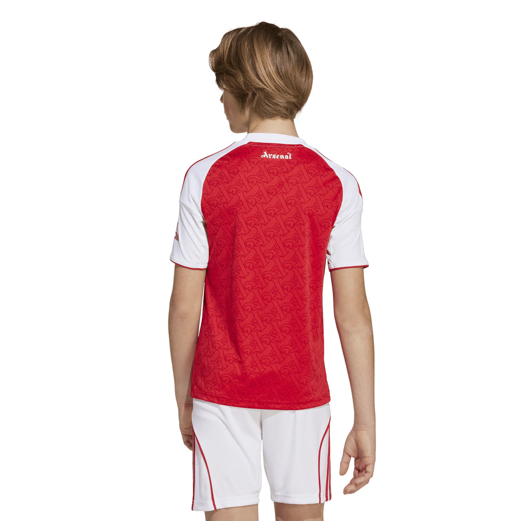 adidas Youth Arsenal Home Jersey 25 26 Scarlet White