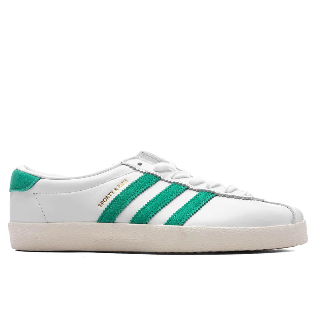 Adidas x Sporty Rich Womens Blanc Cloud White Off White Court Green