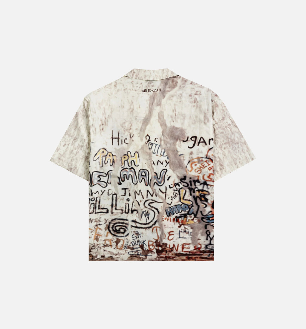 Air Jordan Camp Mens Short Sleeve Shirt Sail