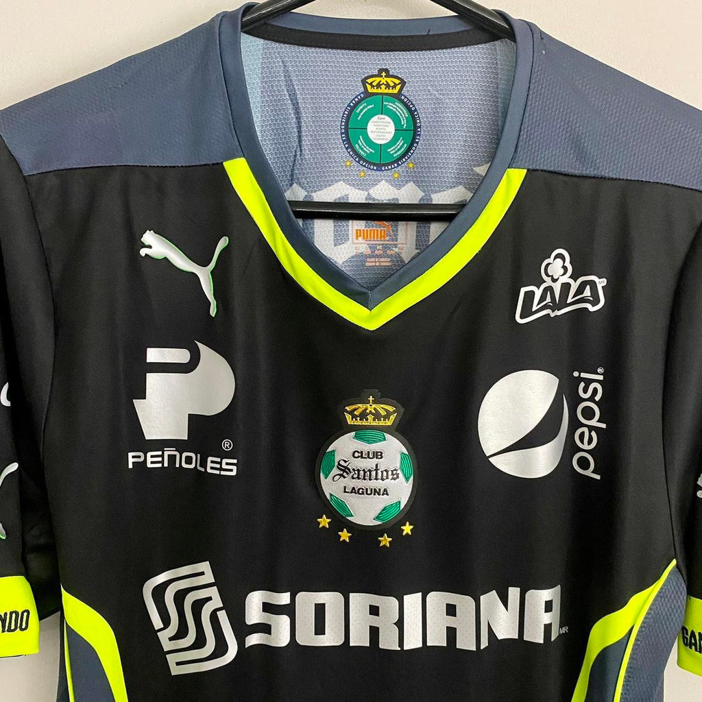 PUMA Santos Away Jersey 2014 Black Green