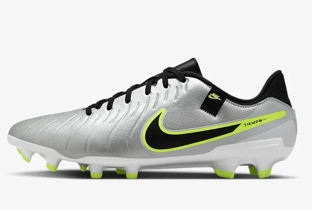 Nike Tiempo Legend 10 Academy FG Firm Ground Silver