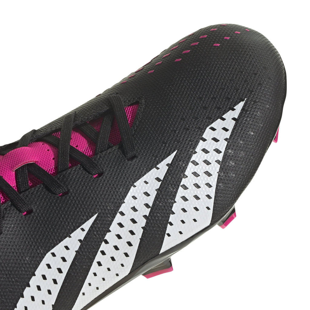 adidas Predator Accuracy3 Low FG Firm Ground Cleats Black White Pink